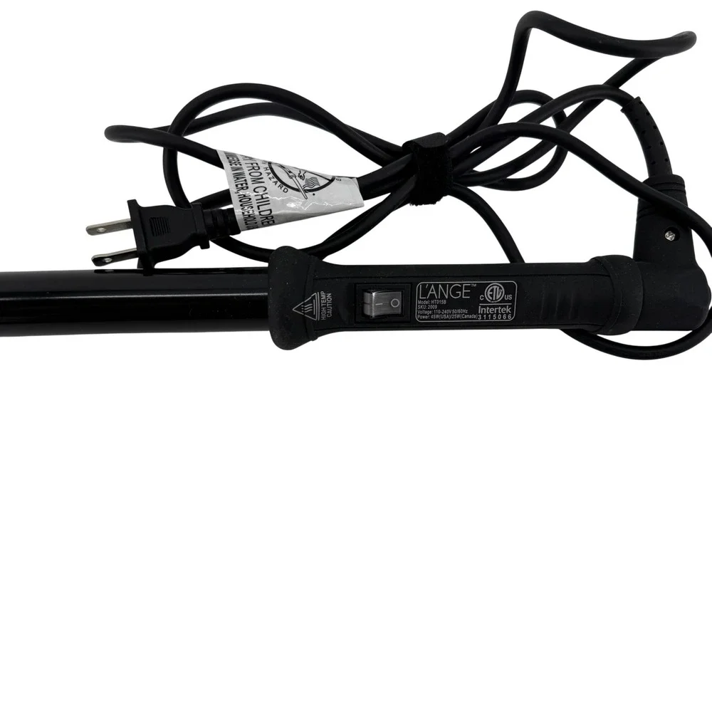 L'Ange HT015B Curling Wand‎ Women OS Black Ceramic Tourmaline Hair Styling Tool